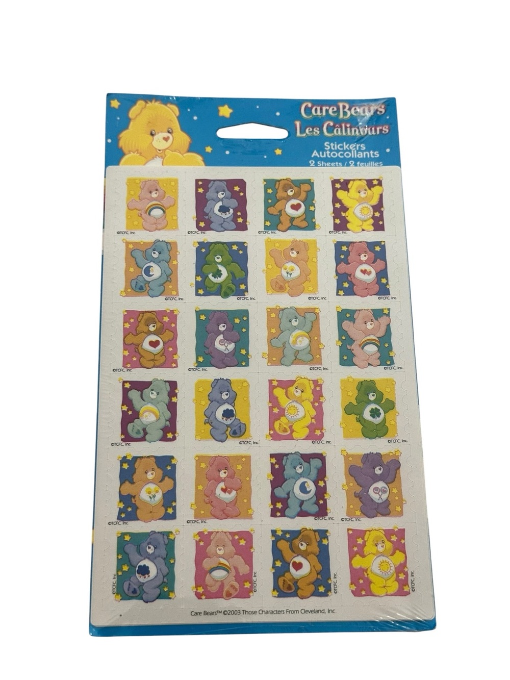 Stickety Doo Da CARE BEARS American Greetings Stickers